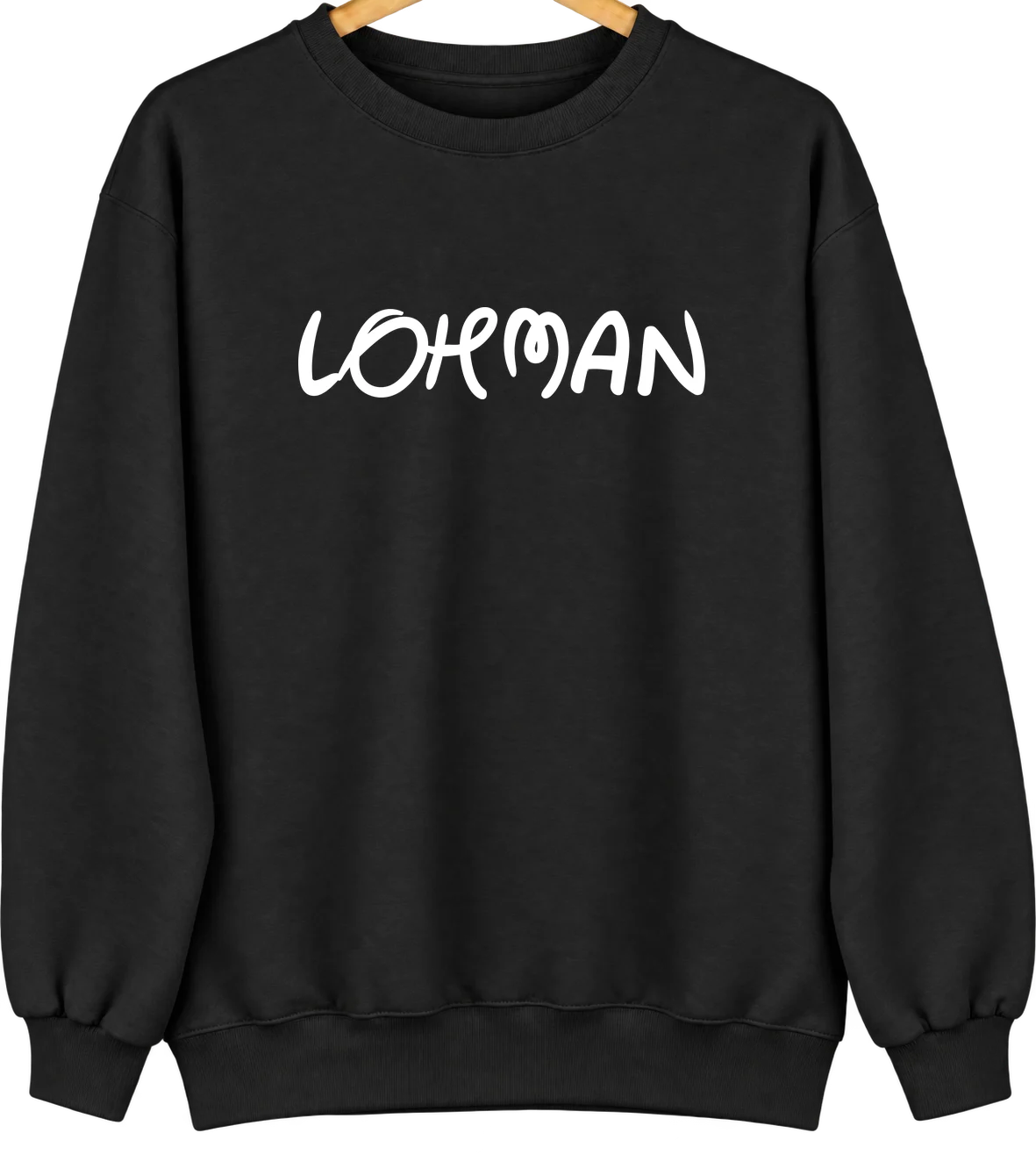 Lohman, Missouri Hometown Crewneck — Black