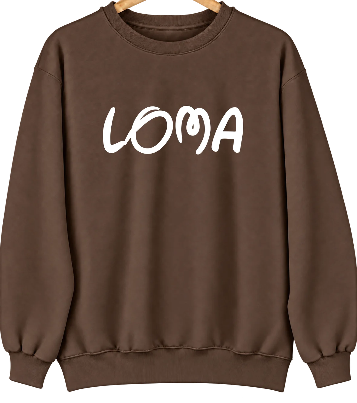 Loma, Colorado Hometown Crewneck — Brown