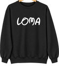 Loma, Montana Hometown Crewneck — Black