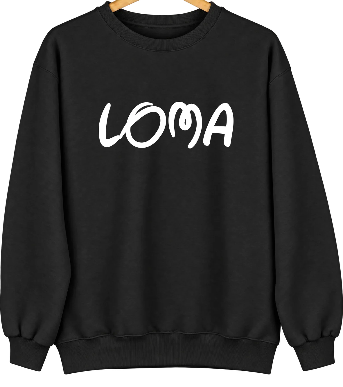 Loma, Montana Hometown Crewneck — Black