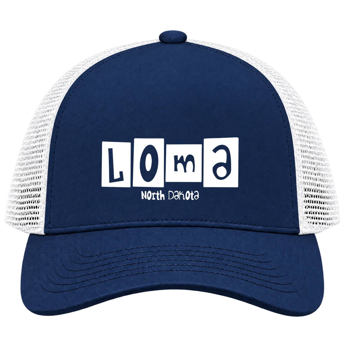 Loma, North Dakota Hometown Trucker Cap