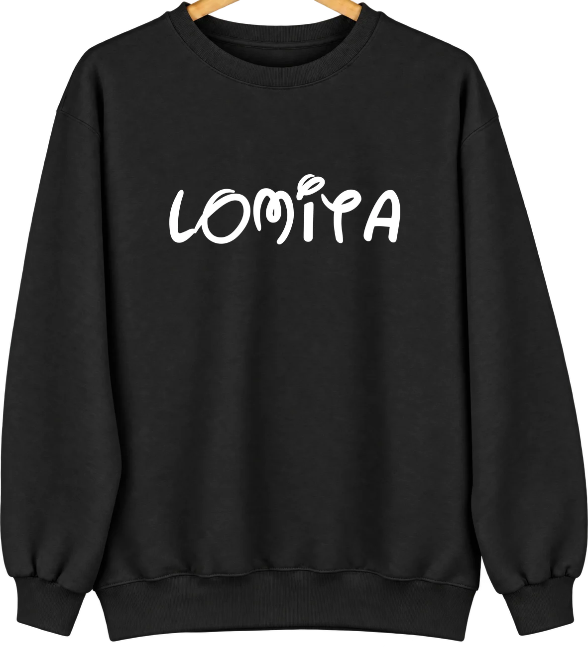 Lomita, California Hometown Crewneck — Black