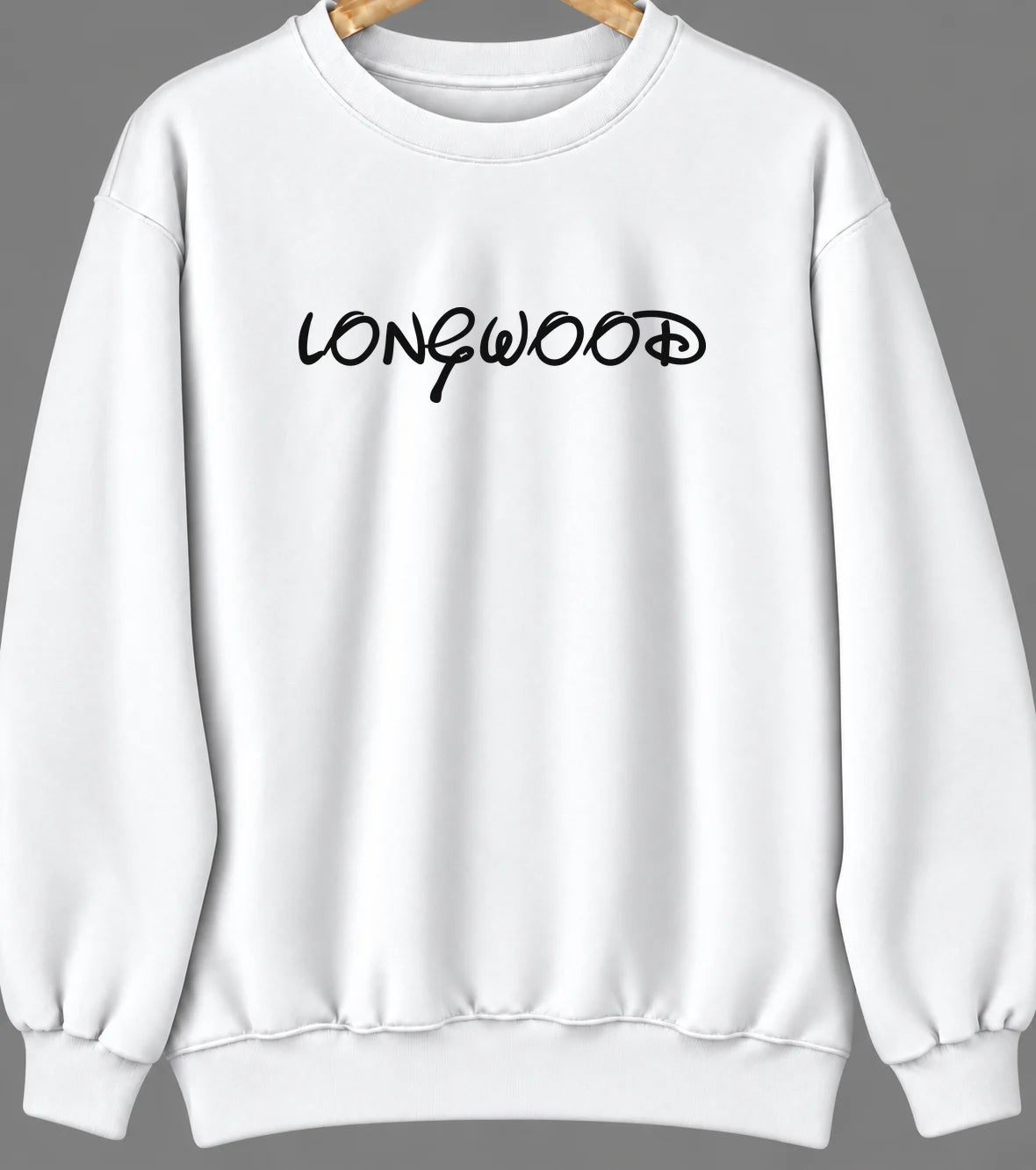 Longwood, Florida Hometown Crewneck — White