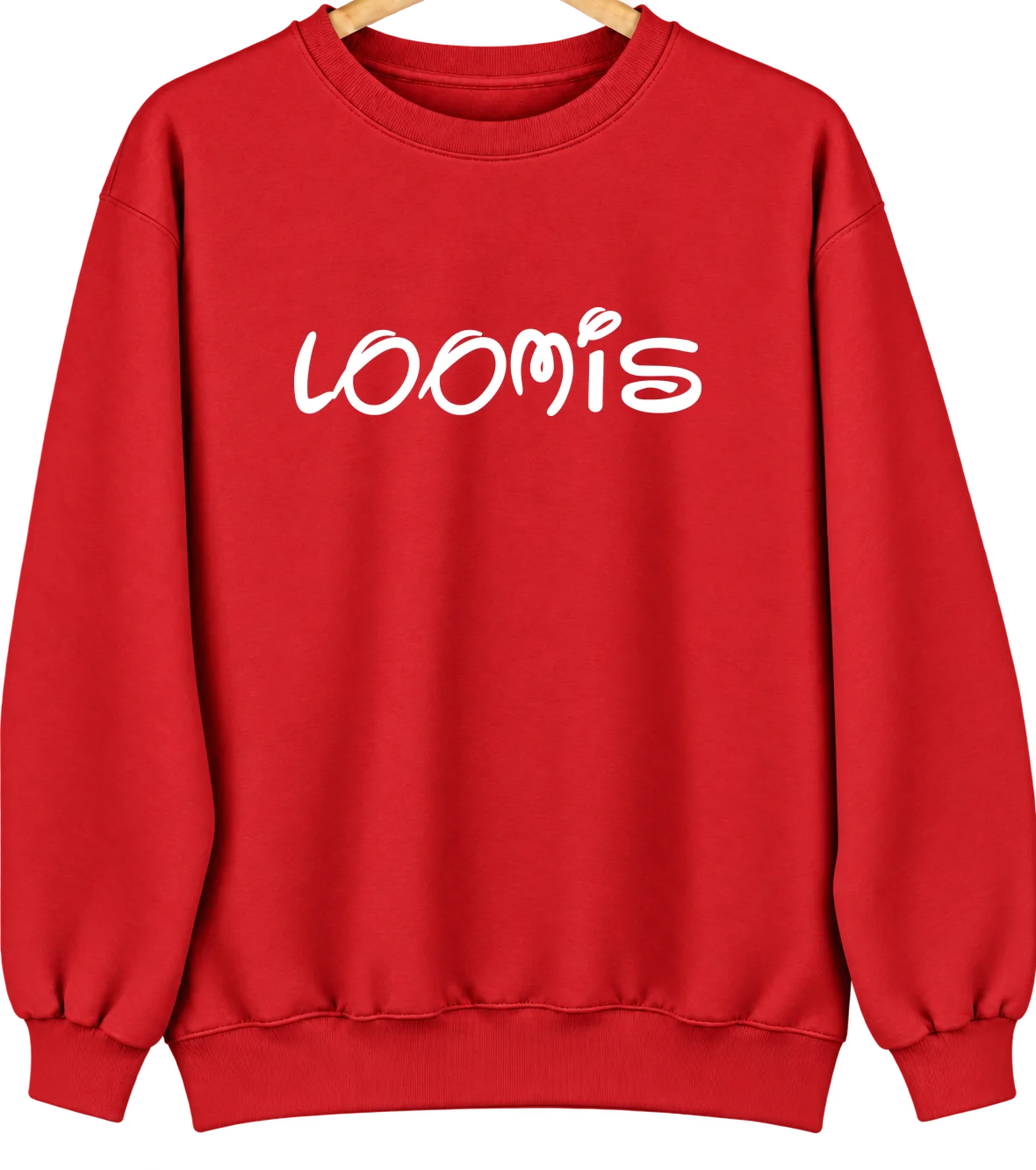 Loomis, California Hometown Crewneck — Red