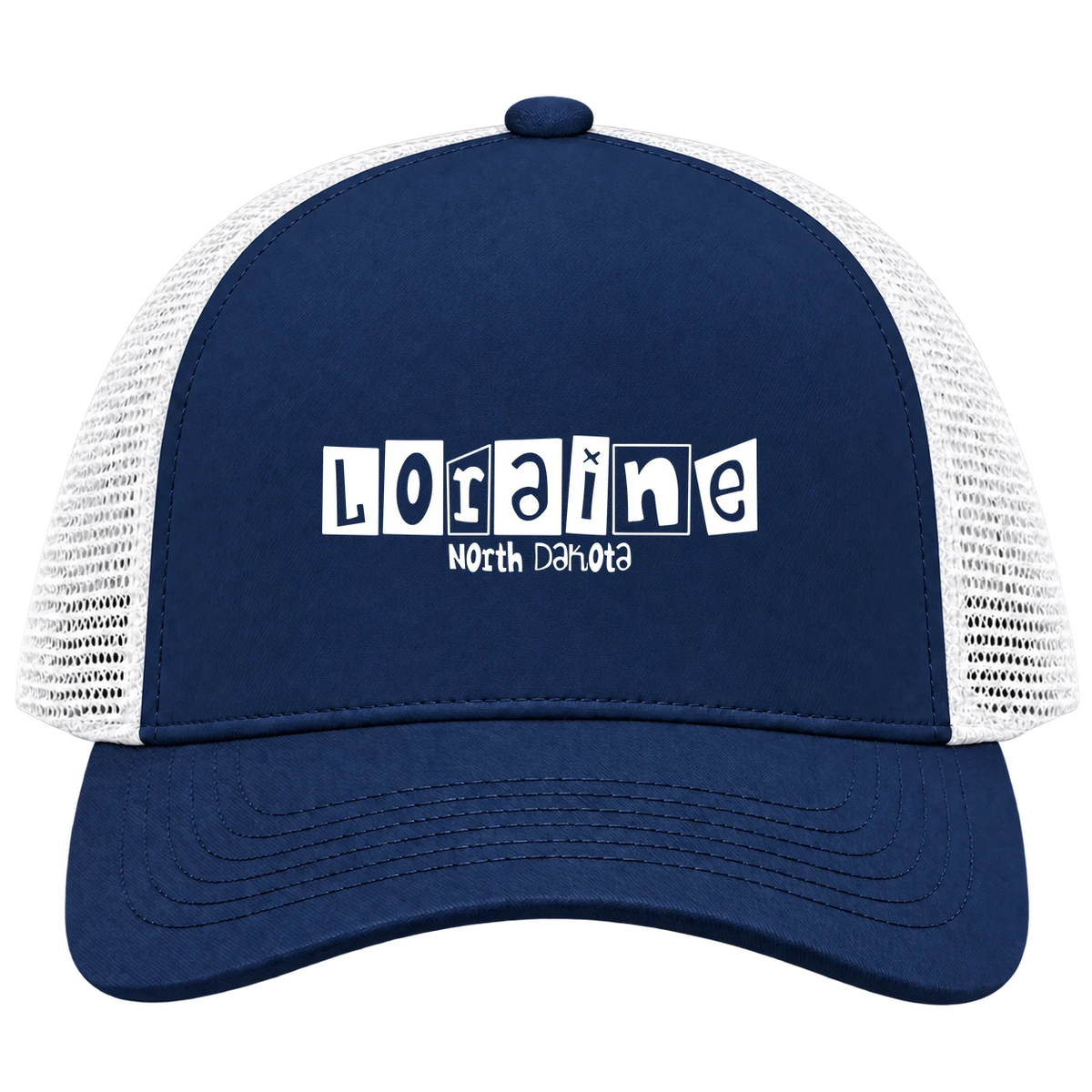 Loraine, North Dakota Hometown Trucker Cap