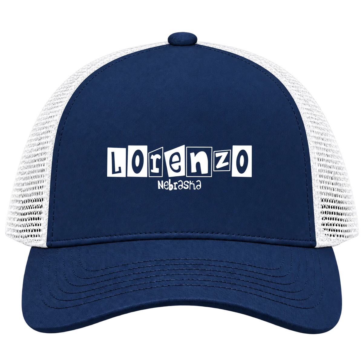 Lorenzo, Nebraska Hometown Trucker Cap