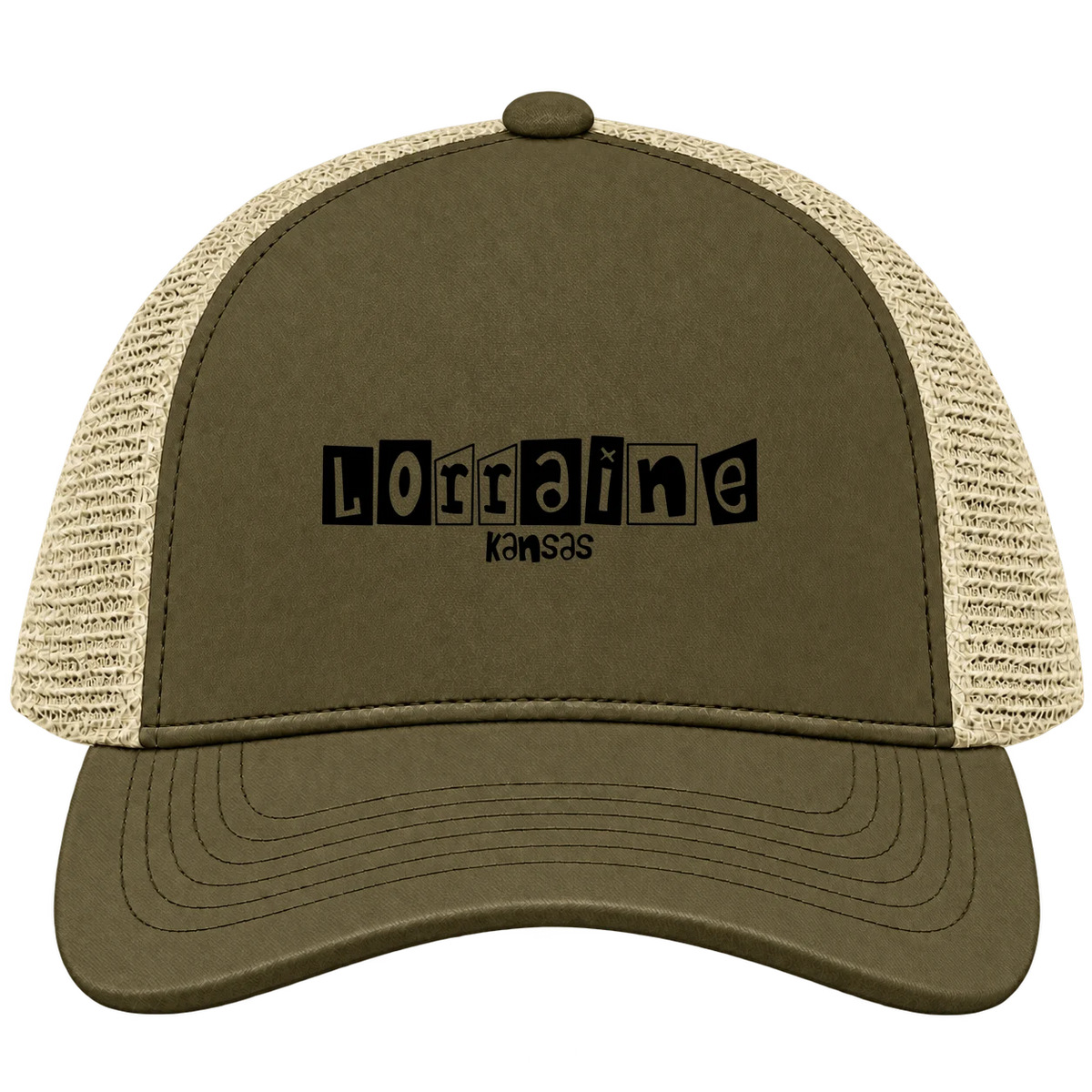 Lorraine, Kansas Hometown Trucker Cap