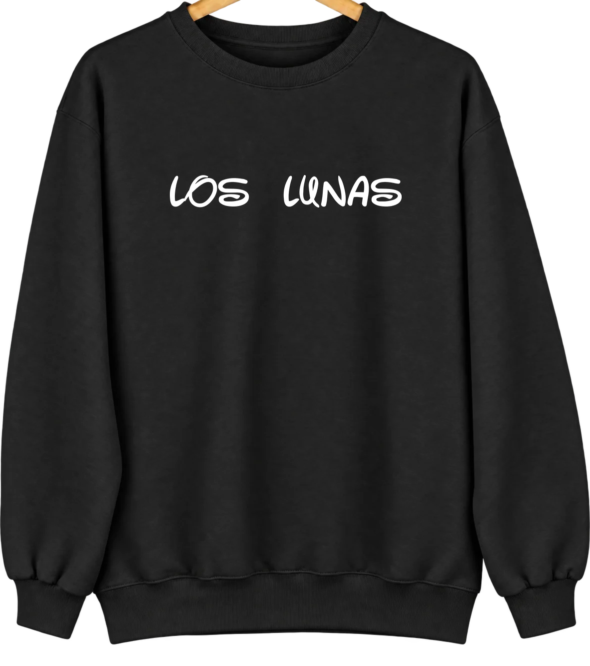 Los Lunas, New Mexico Hometown Crewneck — Black