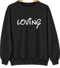 Loving, New Mexico Hometown Crewneck — Black