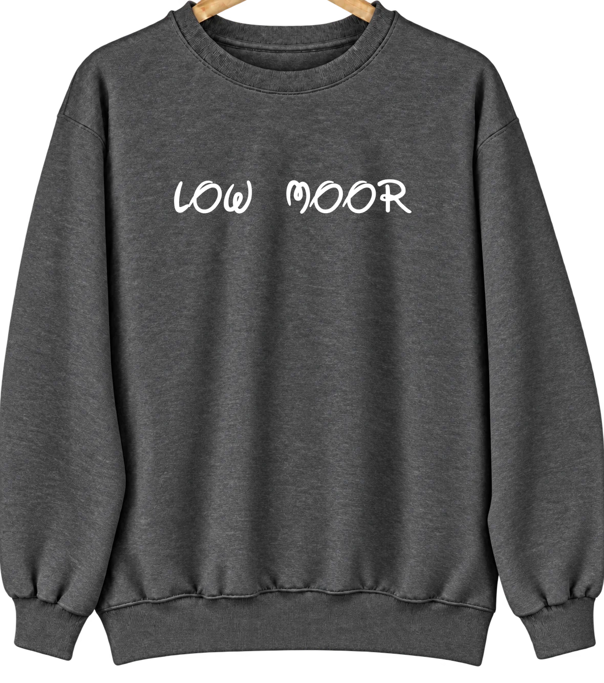 Low Moor, Virginia Hometown Crewneck — Dark Heather