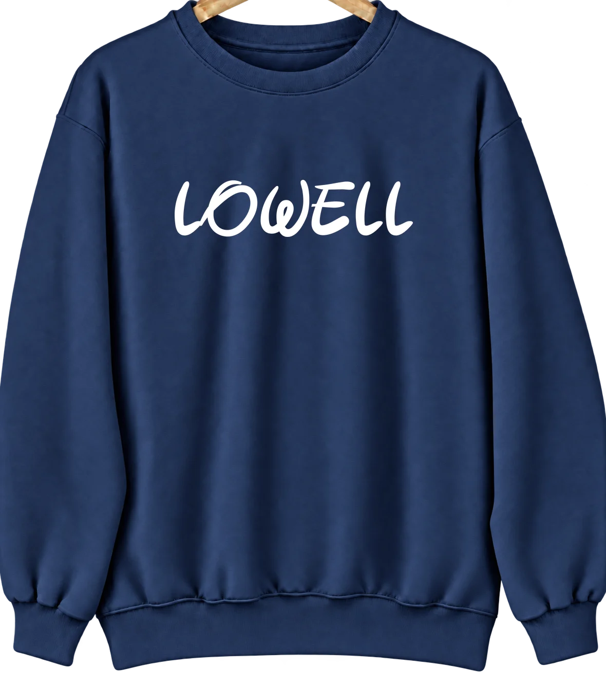 Lowell, Vermont Hometown Crewneck — Navy