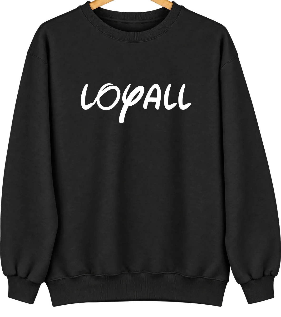 Loyall, Kentucky Hometown Crewneck — Black