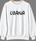 Luana, Iowa Hometown Crewneck — White