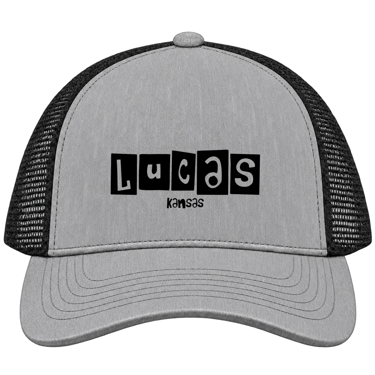 Lucas, Kansas Hometown Trucker Cap