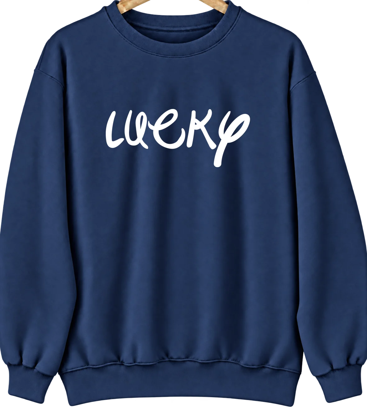 Lucky, Louisiana Hometown Crewneck — Navy