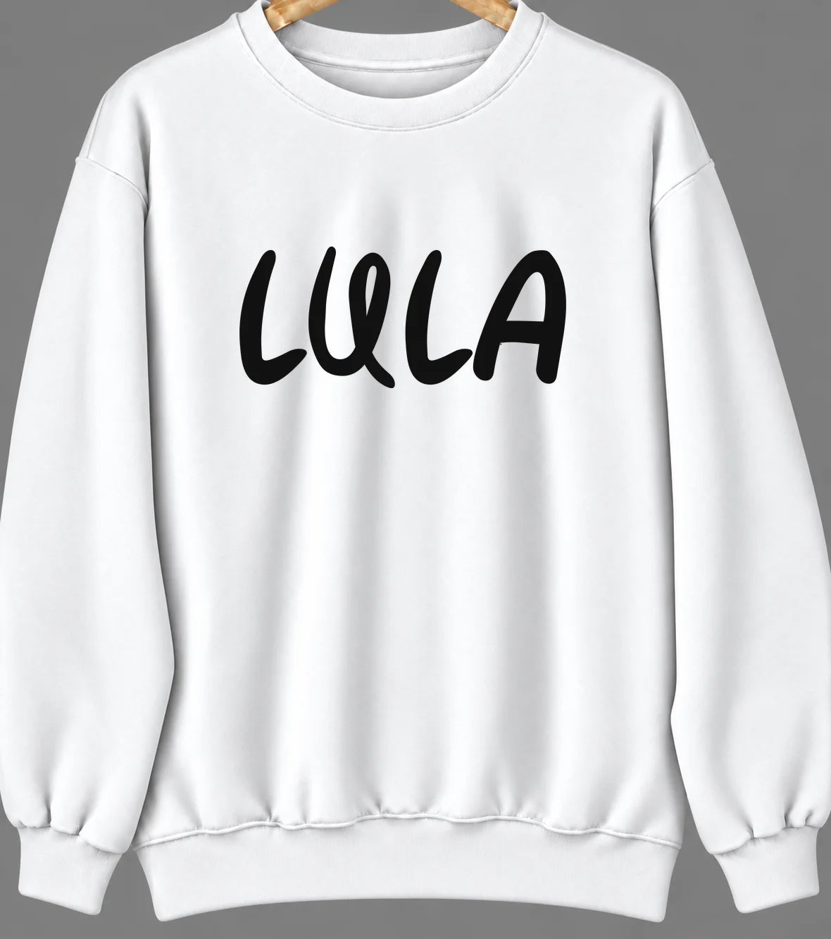 Lula, Mississippi Hometown Crewneck — White