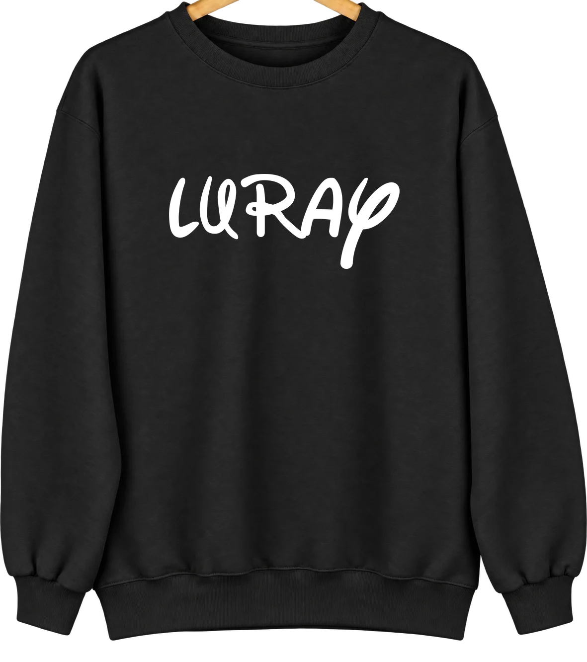 Luray, Missouri Hometown Crewneck — Black