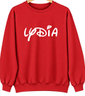 Lydia, Louisiana Hometown Crewneck — Red