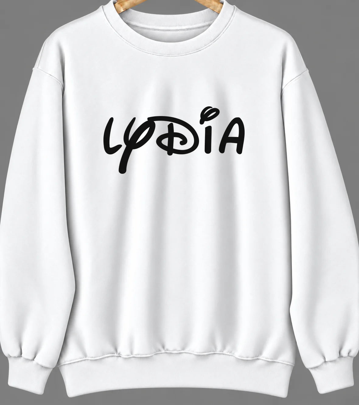 Lydia, South Carolina Hometown Crewneck — White