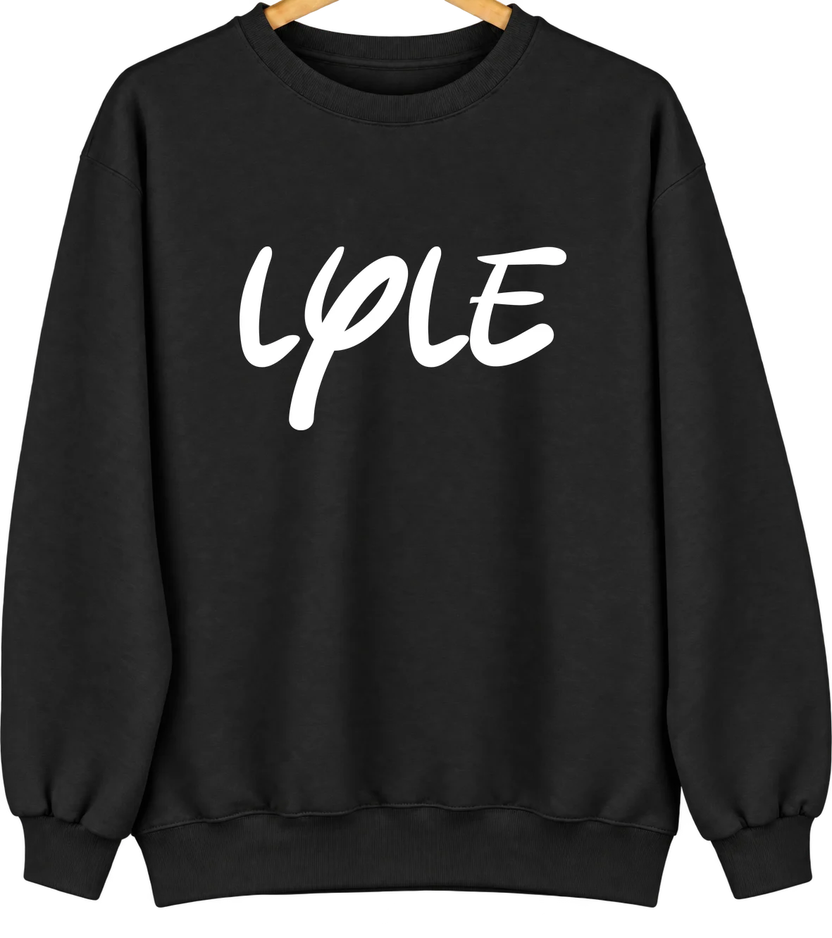 Lyle, Washington Hometown Crewneck — Black