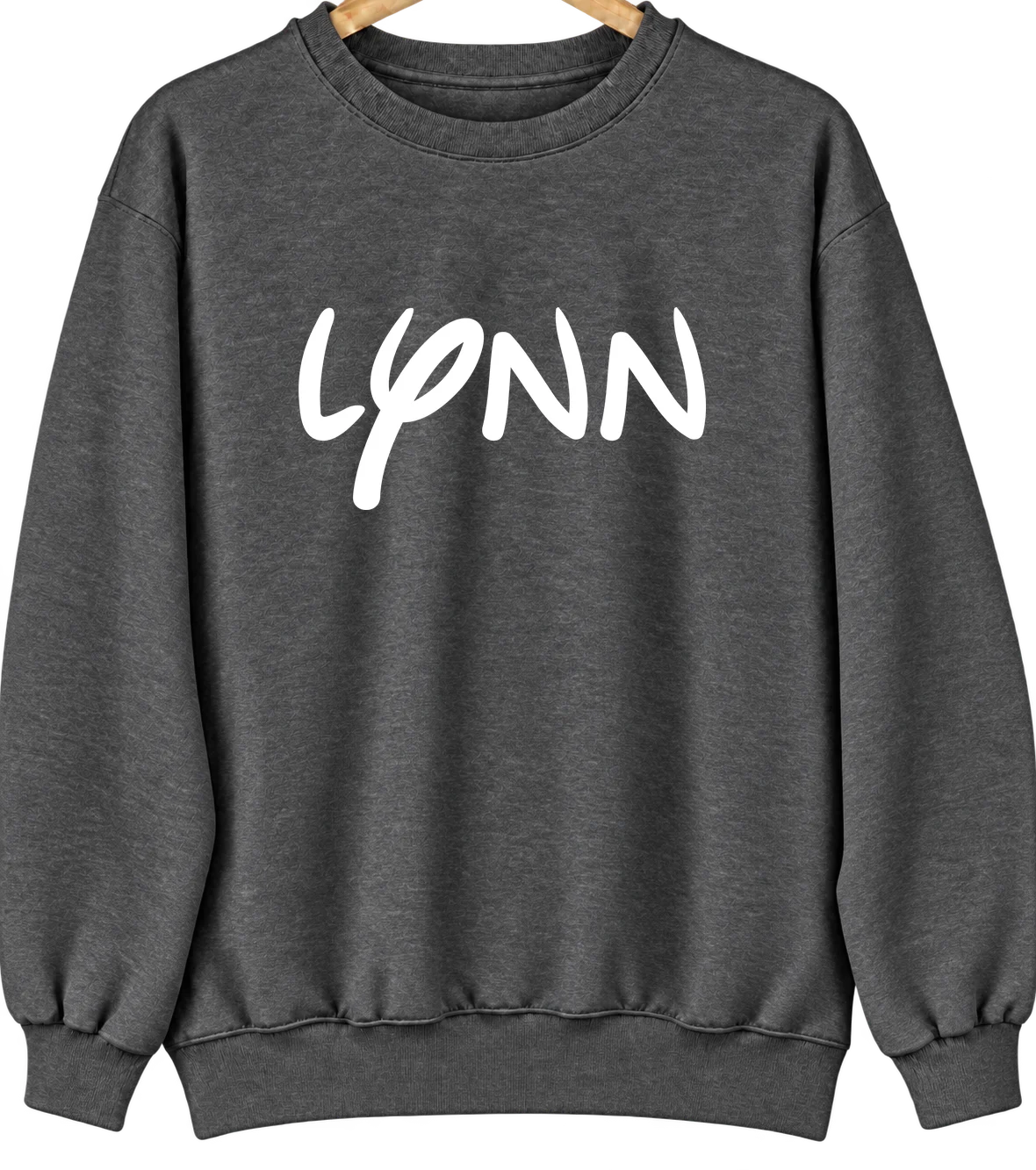 Lynn, Indiana Hometown Crewneck — Dark Heather
