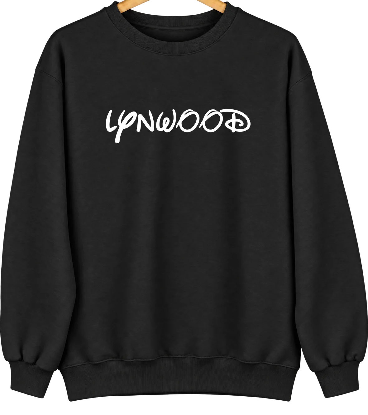 Lynwood, Illinois Hometown Crewneck — Black