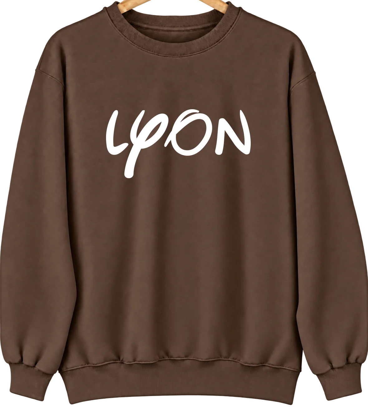 Lyon, Mississippi Hometown Crewneck — Brown