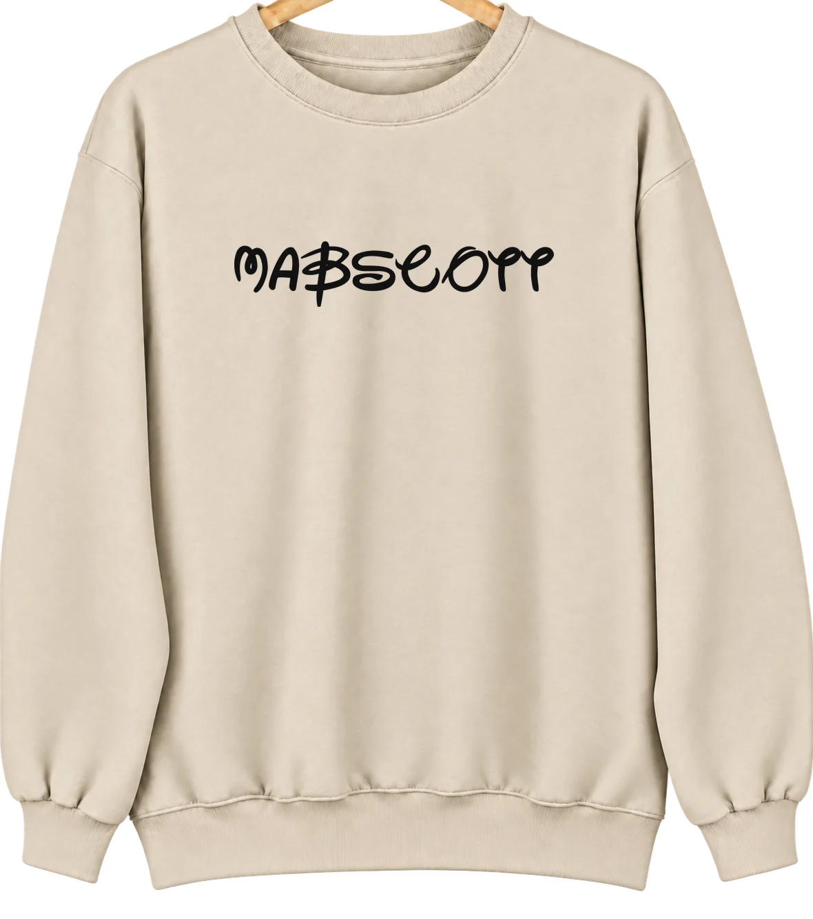 Mabscott, West Virginia Hometown Crewneck — Sand