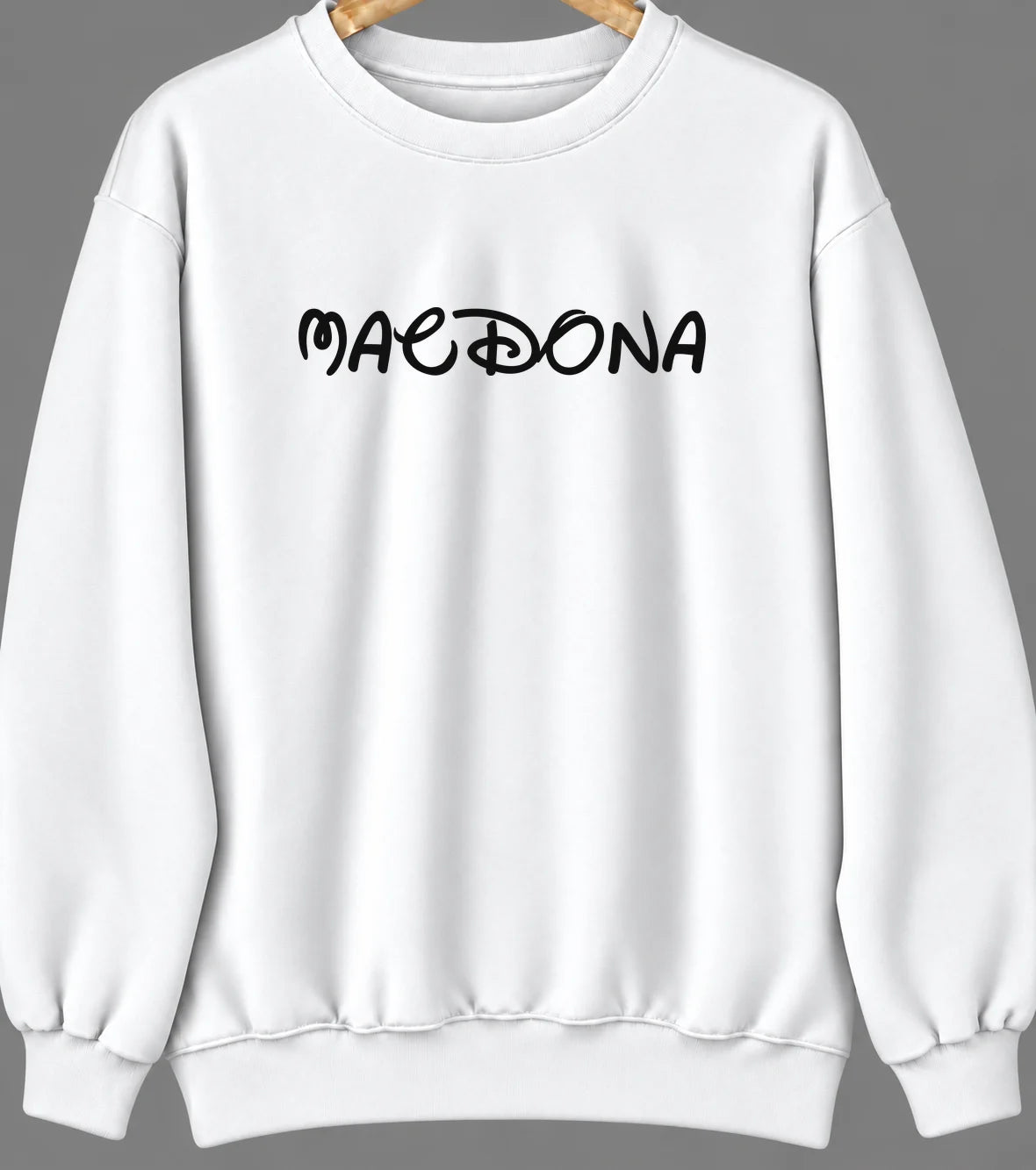 Macdona, Texas Hometown Crewneck — White