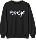 Macy, Nebraska Hometown Crewneck — Black