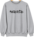 Madrid, Nebraska Hometown Crewneck — Sport Grey