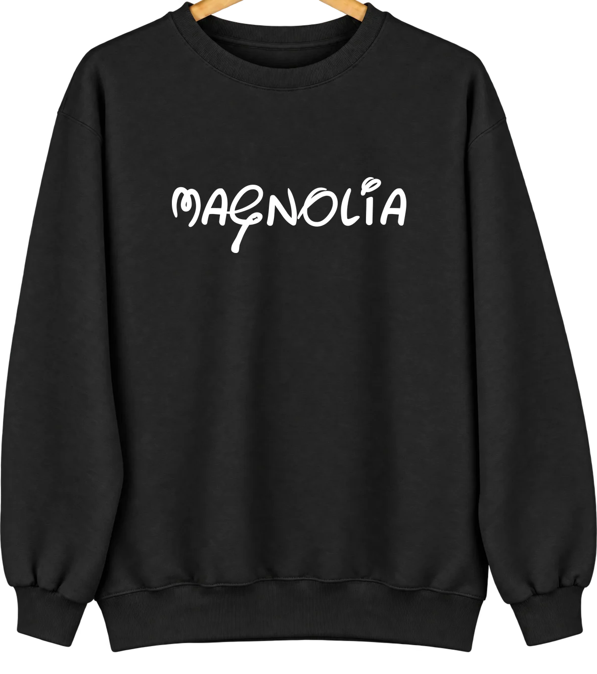 Magnolia, Minnesota Hometown Crewneck — Black