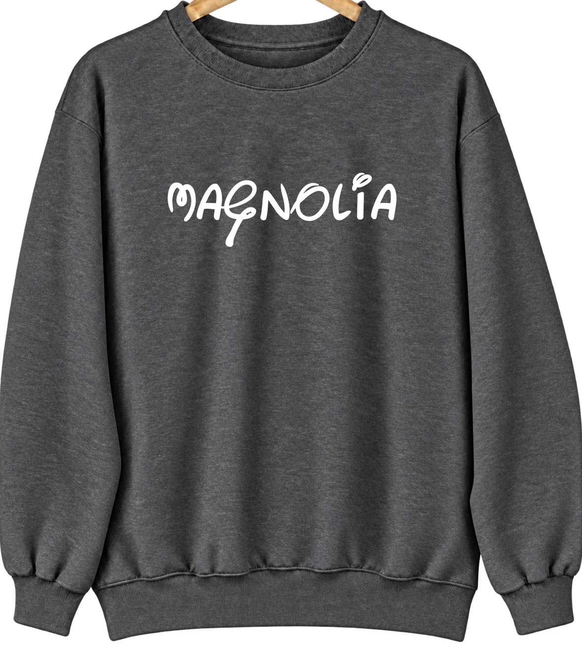 Magnolia, New Jersey Hometown Crewneck — Dark Heather