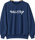 Mallory, West Virginia Hometown Crewneck — Navy