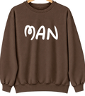 Man, West Virginia Hometown Crewneck — Brown