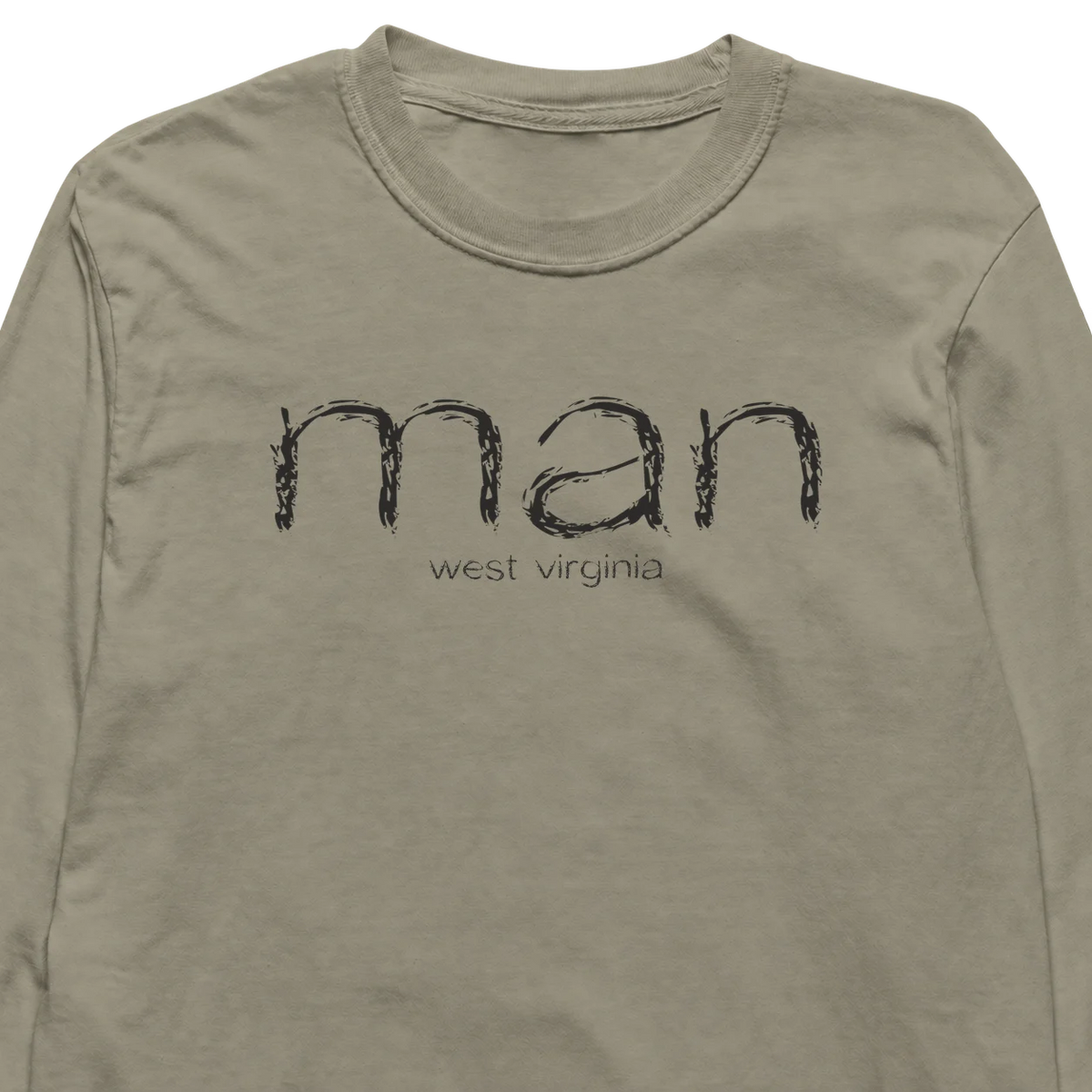 Man, West Virginia Hometown Long-Sleeve
