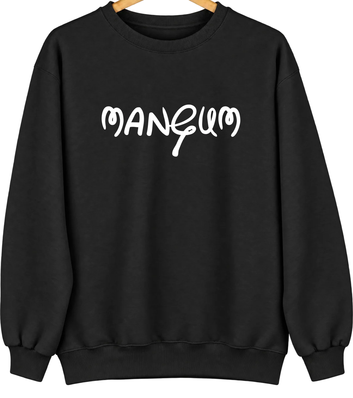 Mangum, Oklahoma Hometown Crewneck — Black