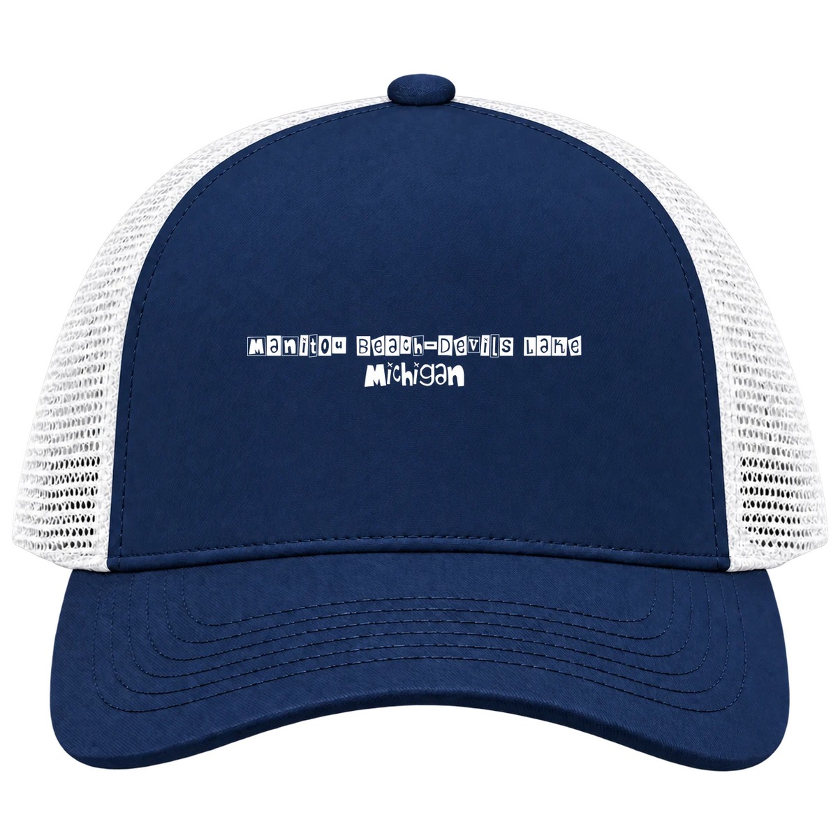 Manitou Beach-Devils Lake, Michigan Hometown Trucker Cap