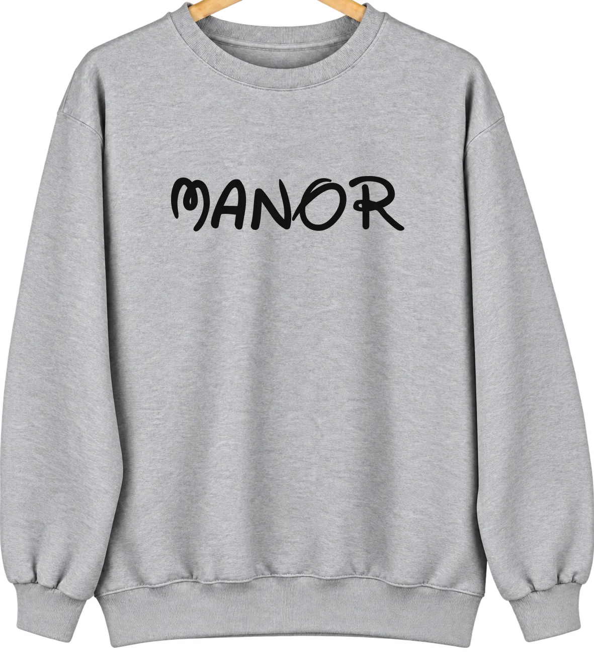 Manor, Pennsylvania Hometown Crewneck — Sport Grey