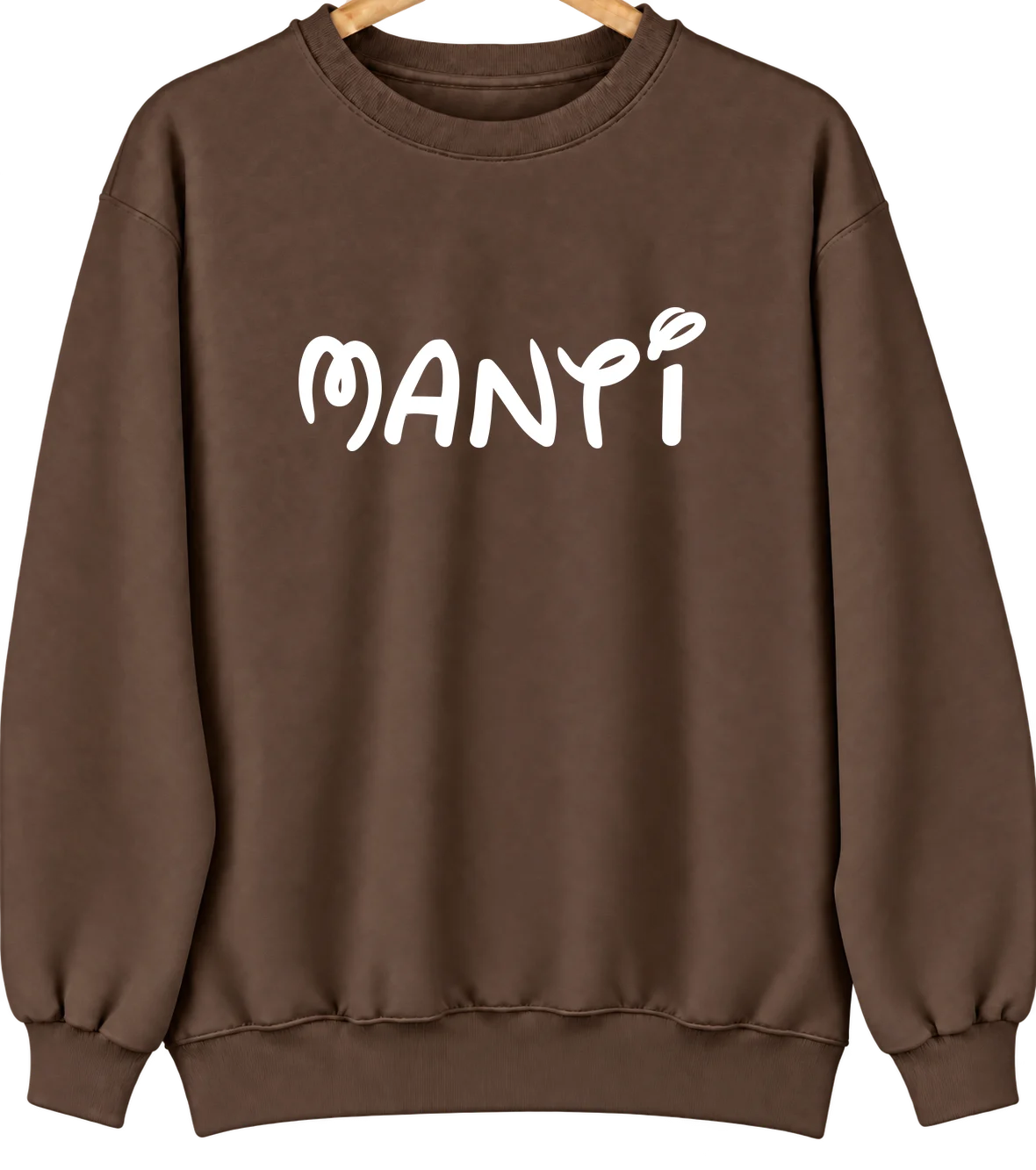 Manti, Utah Hometown Crewneck — Brown