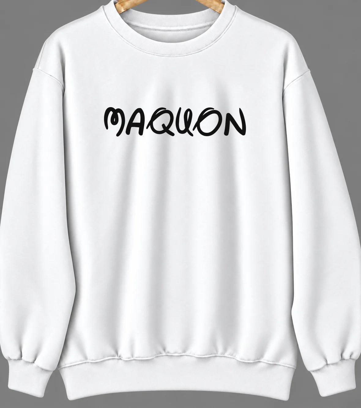 Maquon, Illinois Hometown Crewneck — White