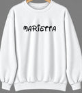 Marietta, Minnesota Hometown Crewneck — White