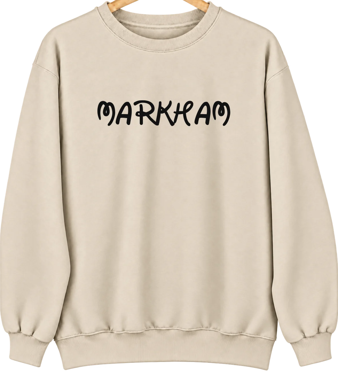 Markham, Washington Hometown Crewneck — Sand