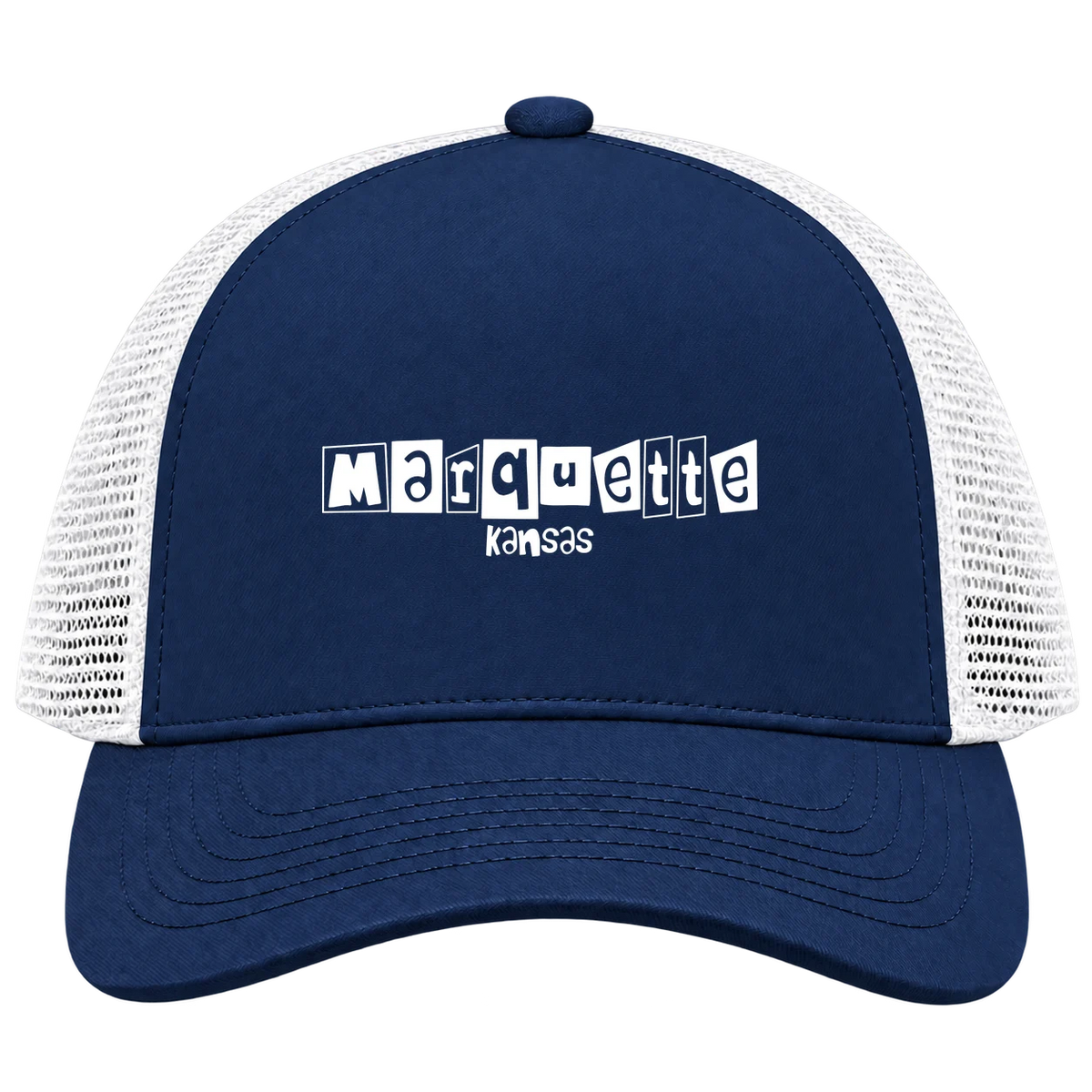 Marquette, Kansas Hometown Trucker Cap