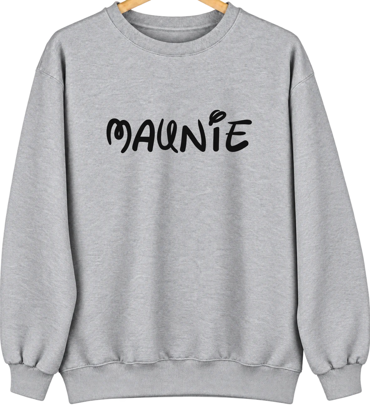 Maunie, Illinois Hometown Crewneck — Sport Grey