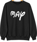 May, Oklahoma Hometown Crewneck — Black