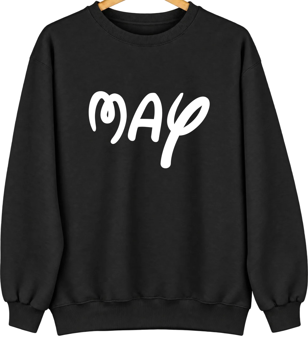 May, Oklahoma Hometown Crewneck — Black