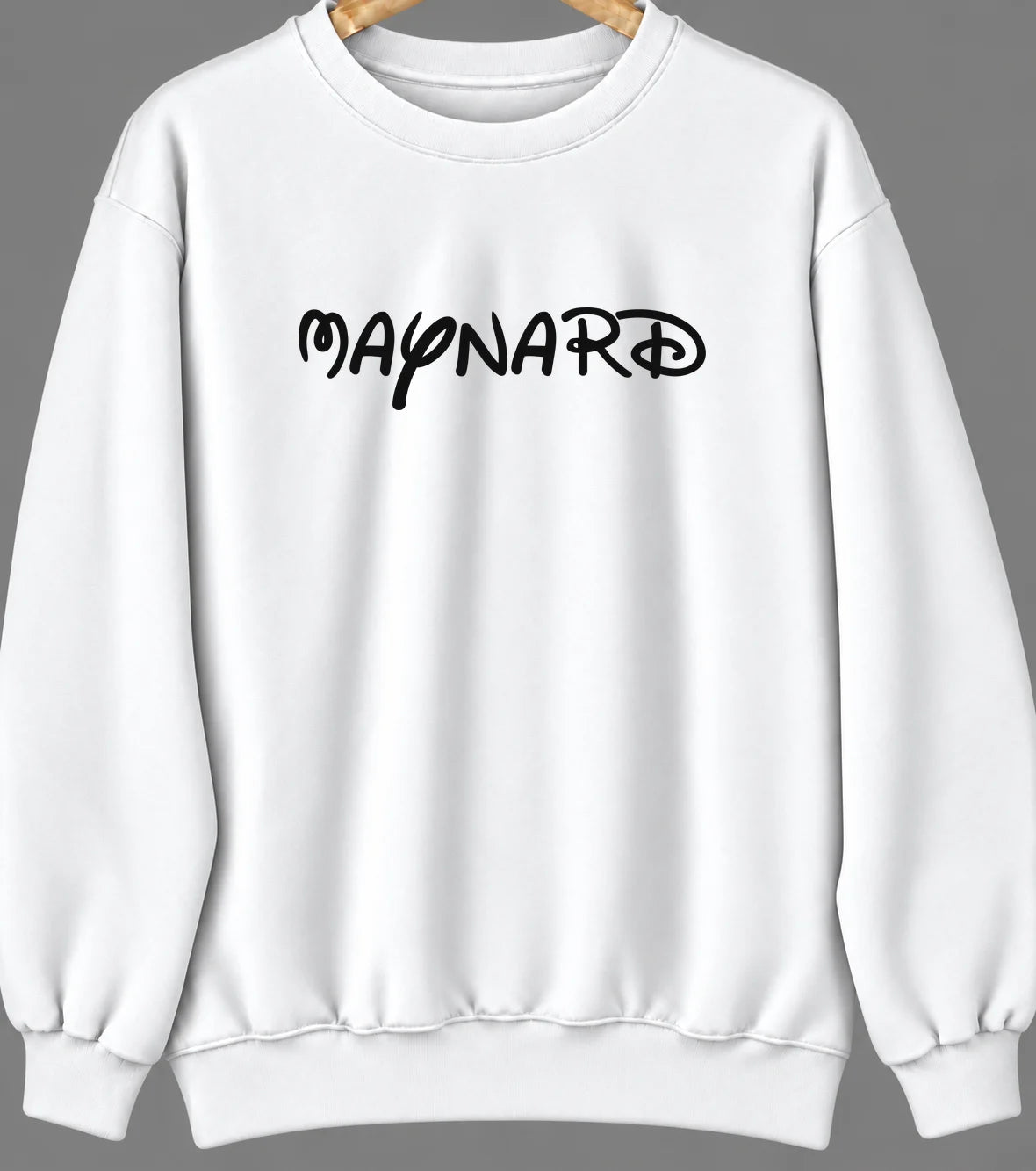 Maynard, Massachusetts Hometown Crewneck — White