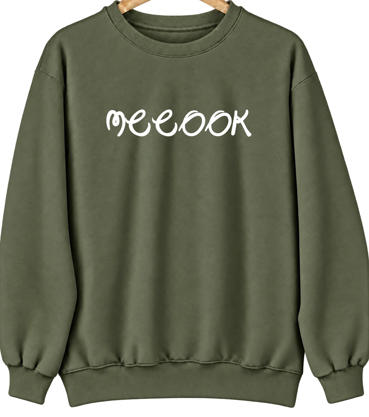 McCook, Nebraska Hometown Crewneck — Military Green