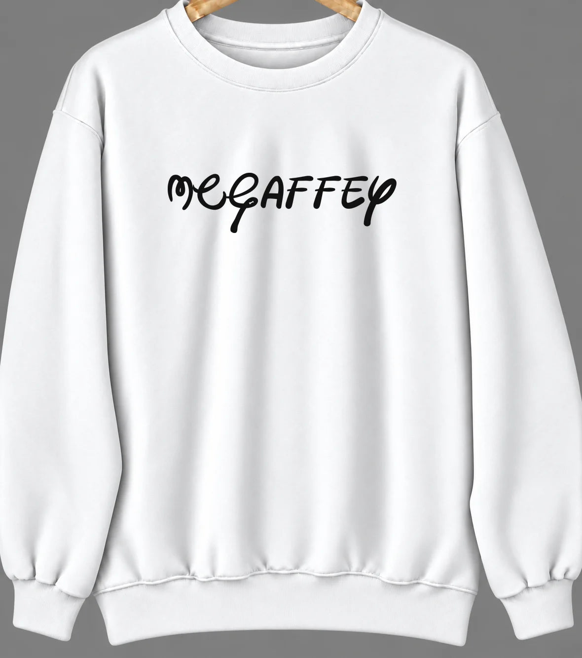 McGaffey, New Mexico Hometown Crewneck — White